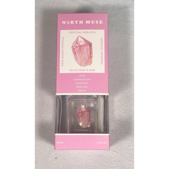 North Muse Crystal Healing Velvet Rose &‎ OUD Reed Diffuser - Picture 1 of 6